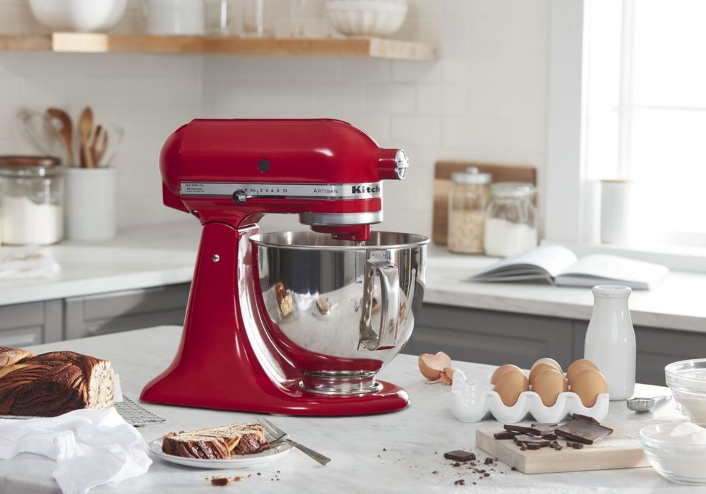 Refurbished KitchenAid Artisan Series 5 Quart Tilt-Head Stand Mixer KSM150PS - Reebelo US