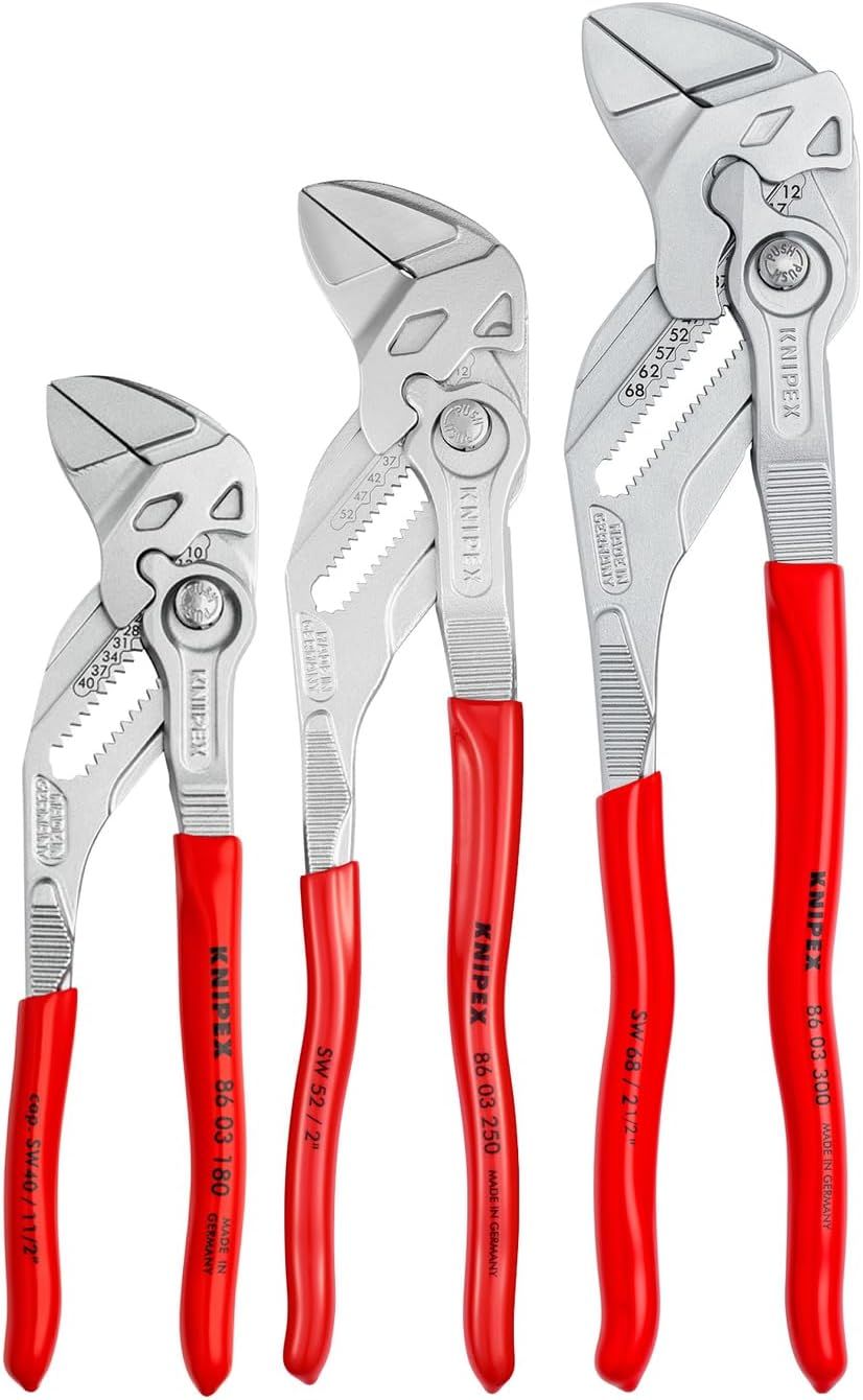 Knipex 00 20 06 US2 3Pcs Pliers Wrench Set