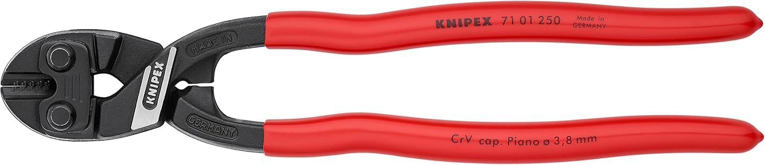 Knipex 71 01 250 10" CoBolt High Leverage XL Compact Bolt Cutters - Black/Red