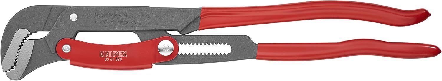 Refurbished Knipex 83 61 020 22 1/2" Rapid Adjust Swedish Pipe Wrench-S-Type - Reebelo US