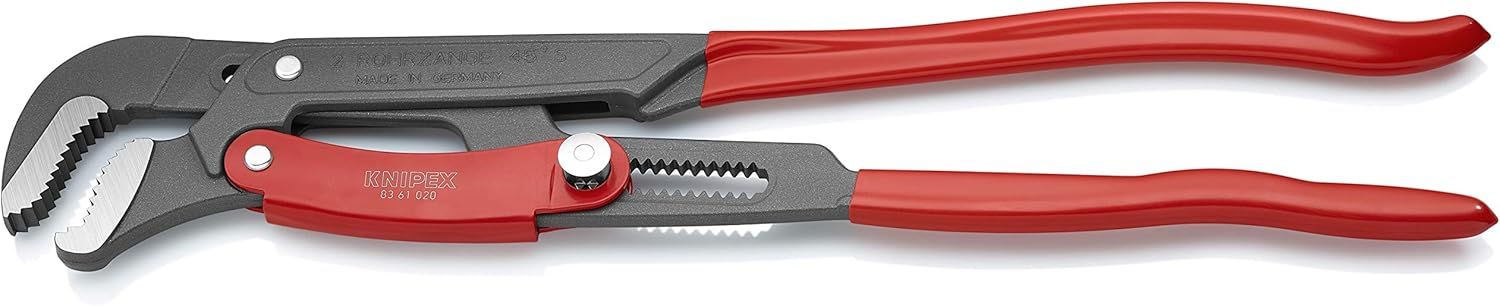 Refurbished Knipex 83 61 020 22 1/2" Rapid Adjust Swedish Pipe Wrench-S-Type - Reebelo US
