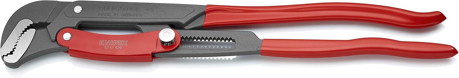 Refurbished Knipex 83 61 020 22 1/2" Rapid Adjust Swedish Pipe Wrench-S-Type - Reebelo US