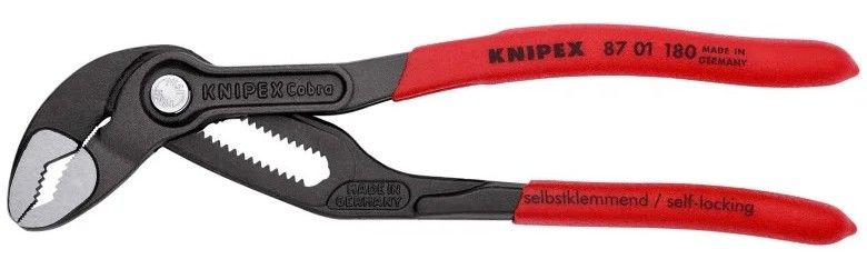 Refurbished Knipex 87 01 180 7 1/4" Cobra Water Pump Pliers - Reebelo US