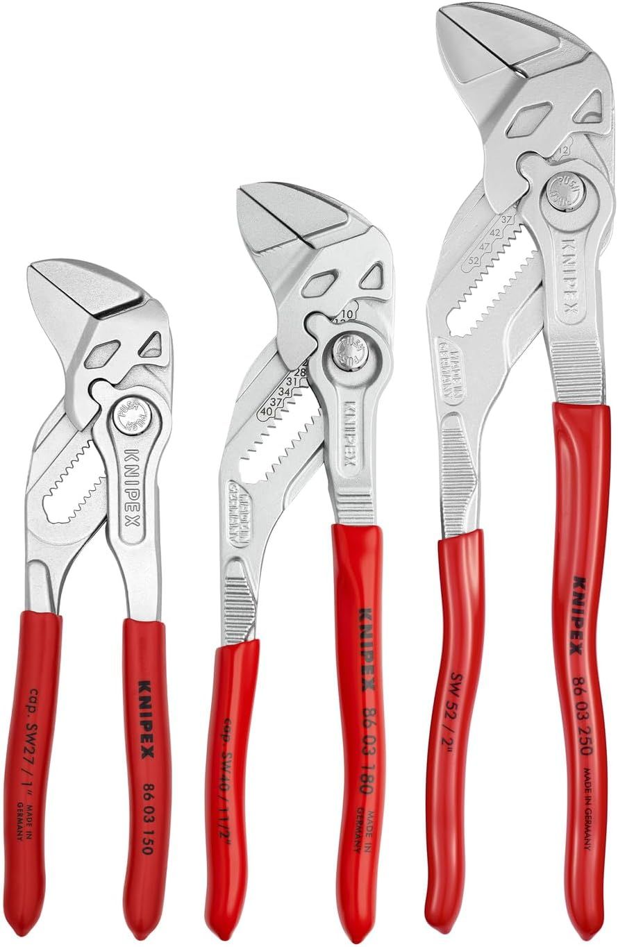 Refurbished Knipex 9K 00 80 45 US 3 Pcs Pliers Wrench Set - Reebelo US