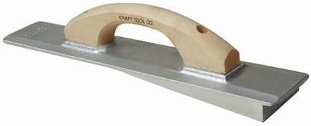 Kraft Tool CF066H-8 Cast Magnesium Beveler Driveway Float w/Wood Handle - Stainless Steel