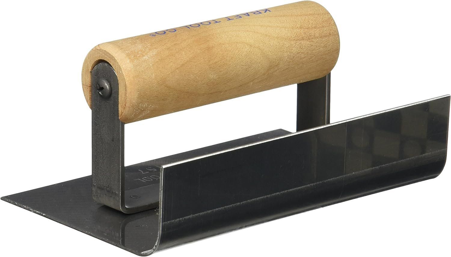 Refurbished Kraft Tool CF157 1/2" Radius Inside Curb and Sidewalk Tool with Wood Handle - Reebelo US