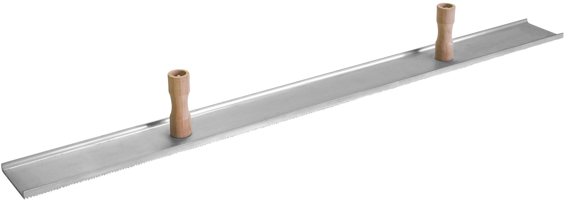 Kraft Tool Co. Single Serrated Magnesium Darby with 2 Knob Handles 42" (PL414) - Grey