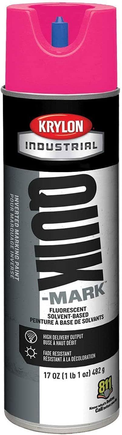 Refurbished Krylon Industrial Quik-Mark Solvent-Based Inverted Marking Paint - Reebelo US