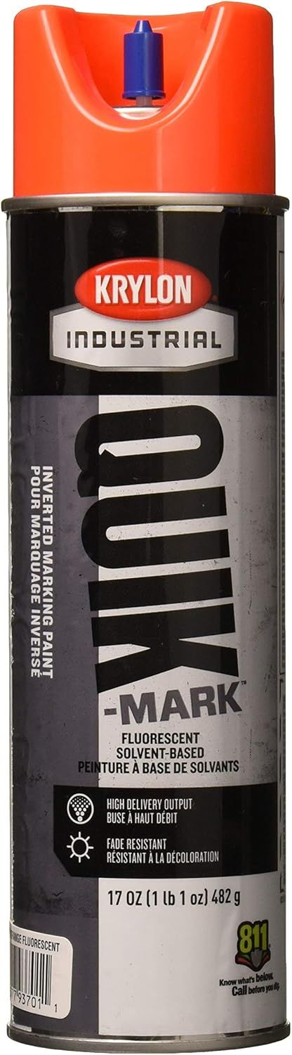 Refurbished Krylon Industrial Quik-Mark Solvent-Based Inverted Marking Paint - Reebelo US