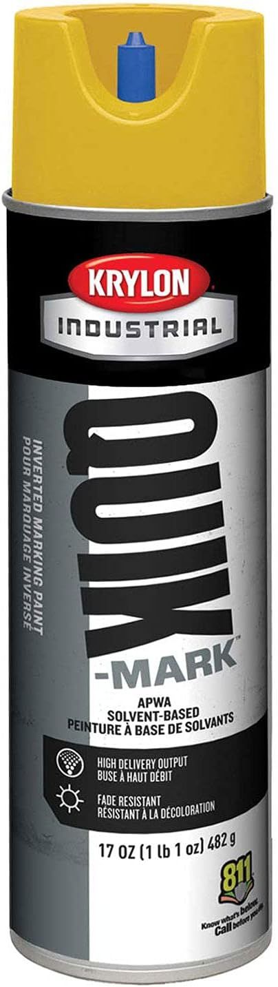 Refurbished Krylon Industrial Quik-Mark Solvent-Based Inverted Marking Paint - Reebelo US