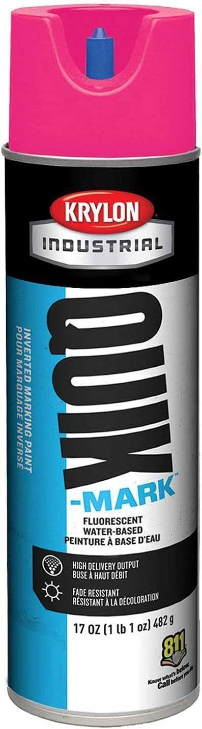 Refurbished Krylon Industrial Quik-Mark Water-Based Inverted Marking Paint - Reebelo US