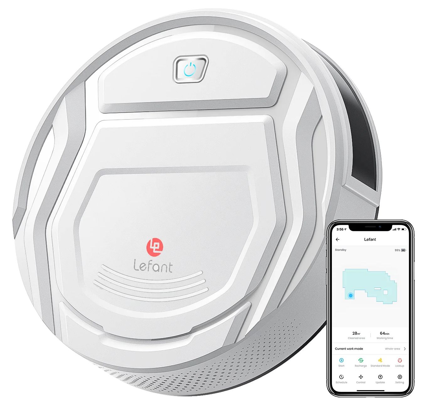 Lefant M210 Robot Vacuum Cleaner Slim Self-Charging