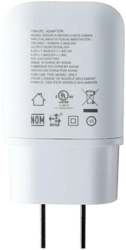 LG (9V/1.8A) Fast Charge Wall Charger Single USB Adapter (MCS-H06WA) - Reebelo US