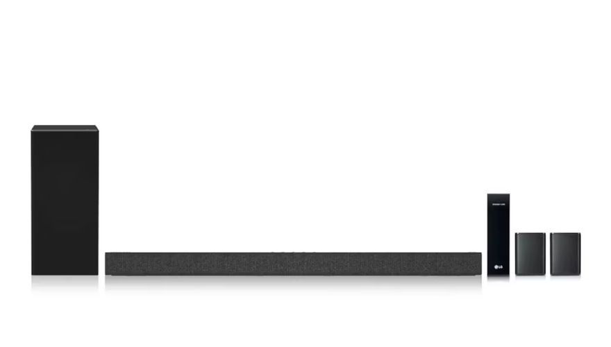 LG SP7R 7.1 Channel High Res Audio Sound Bar with Rear Speaker Kit - Black