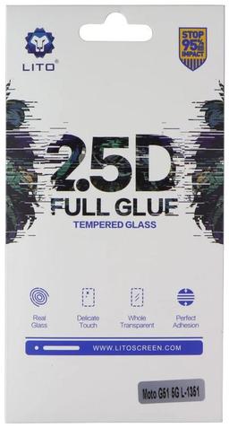 LITO 2.5D Full Glue Tempered Glass Screen Protector for Moto G51 5G - Reebelo US
