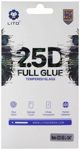 LITO 2.5D Full Glue Tempered Glass Screen Protector for Motorola Moto E32 5G - Reebelo US