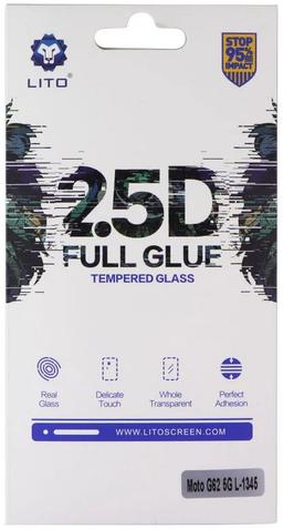 LITO 2.5D Full Glue Tempered Glass Screen Protector for Motorola Moto G62 5G - Reebelo US