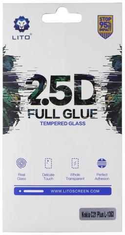 LITO 2.5D Full Glue Tempered Glass Screen Protector for Nokia C21 Plus - Reebelo US
