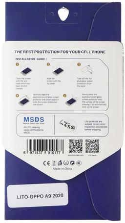 LITO 2.5D Full Glue Tempered Glass Screen Protector for Oppo A9 (2020) - Reebelo US