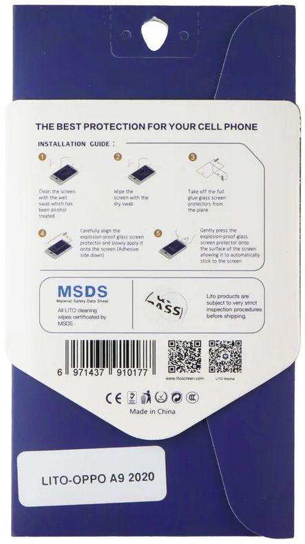 LITO 2.5D Full Glue Tempered Glass Screen Protector for Oppo A9 (2020) - Reebelo US