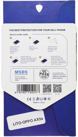 LITO 2.5D Full Glue Tempered Glass Screen Protector for Oppo AX5s - Reebelo US