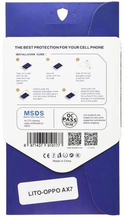 LITO 2.5D Full Glue Tempered Glass Screen Protector for Oppo AX7 - Reebelo US