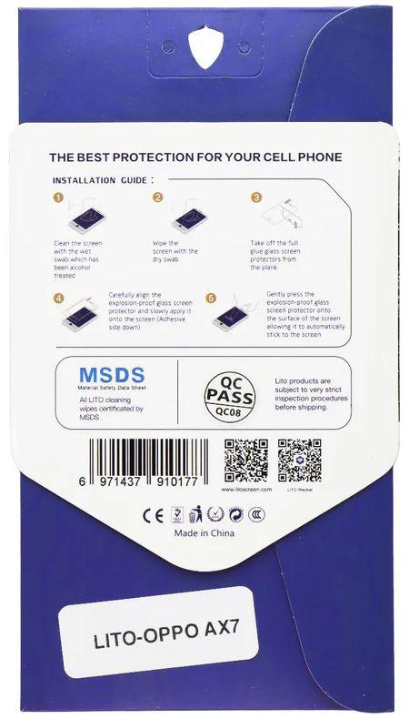LITO 2.5D Full Glue Tempered Glass Screen Protector for Oppo AX7 - Reebelo US