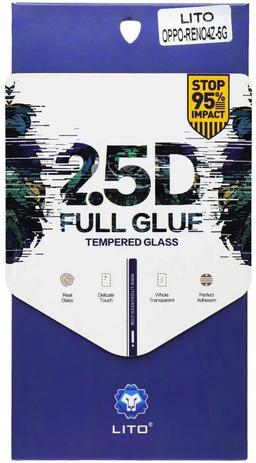 LITO 2.5D Full Glue Tempered Glass Screen Protector for Oppo Reno4 Z 5G - Reebelo US