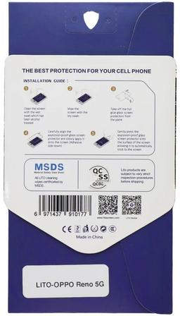 LITO 2.5D Full Glue Tempered Glass Screen Protector for Oppo Reno 5G - Reebelo US