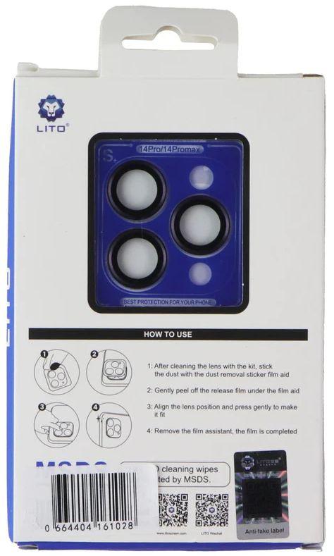 LITO S+ Camera Glass Lens Protector for iPhone 14 Pro/14 Pro Max (3 Piece) - Reebelo US