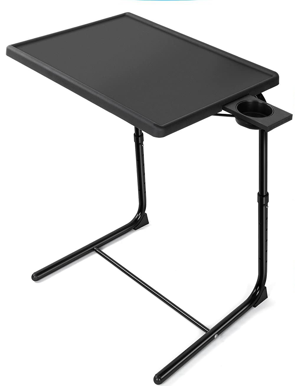 Refurbished LORYERGO Adjustable Folding Table Trays with Cup Holder - Reebelo US