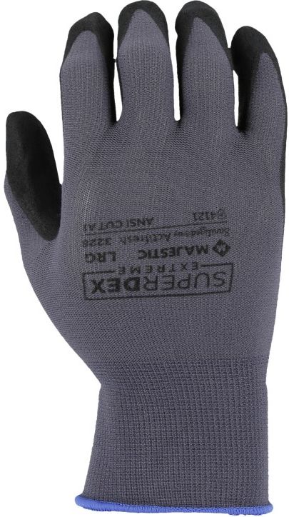 Refurbished Majestic SuperDex Micro Foam Nitrile Palm Coated Glove on Nylon Shell (M) (12-Pack) - Reebelo US