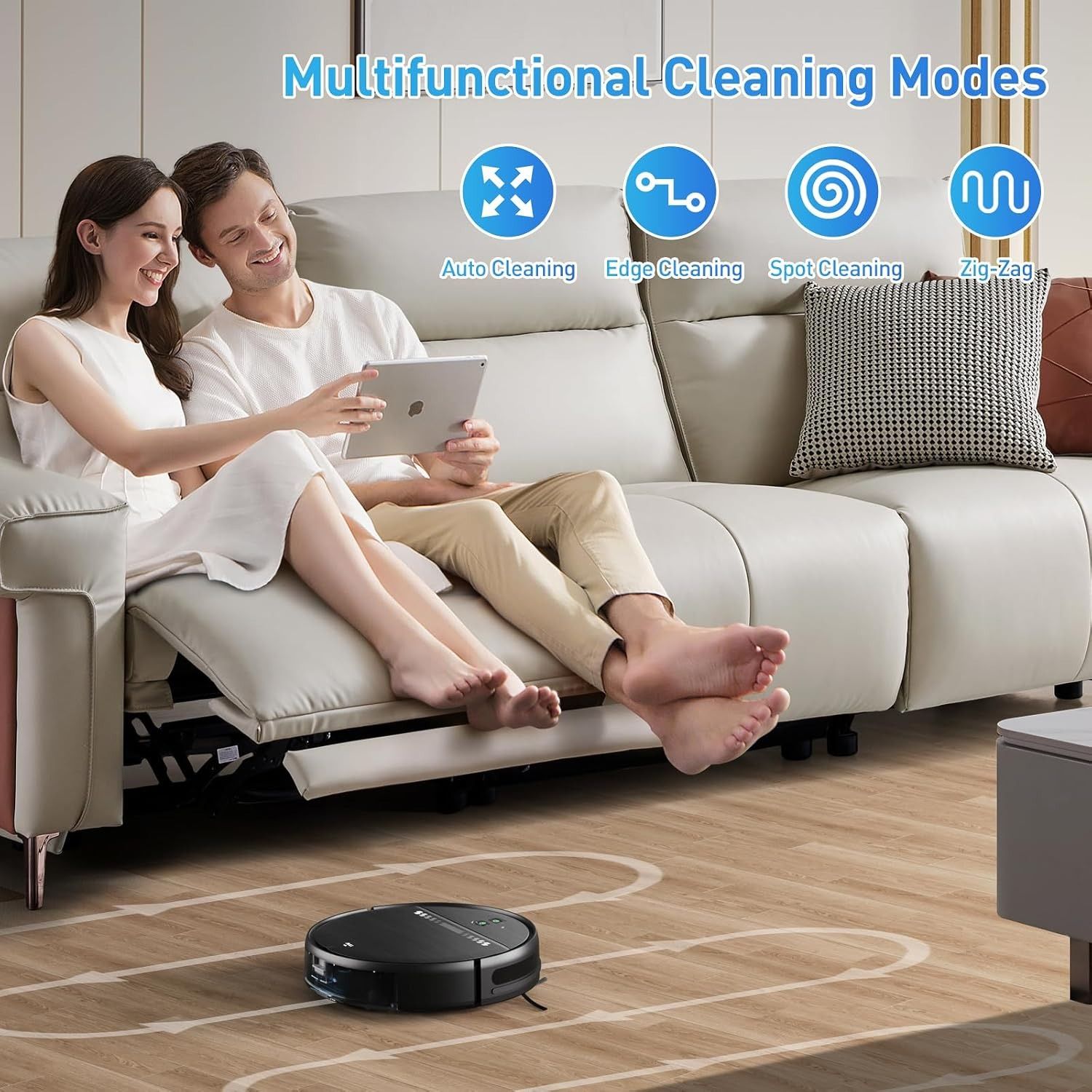 Refurbished Manvn Robot Vacuum and Mop Combo with Wi-Fi/APP Self-Charging Vacuum Cleaner - Reebelo US
