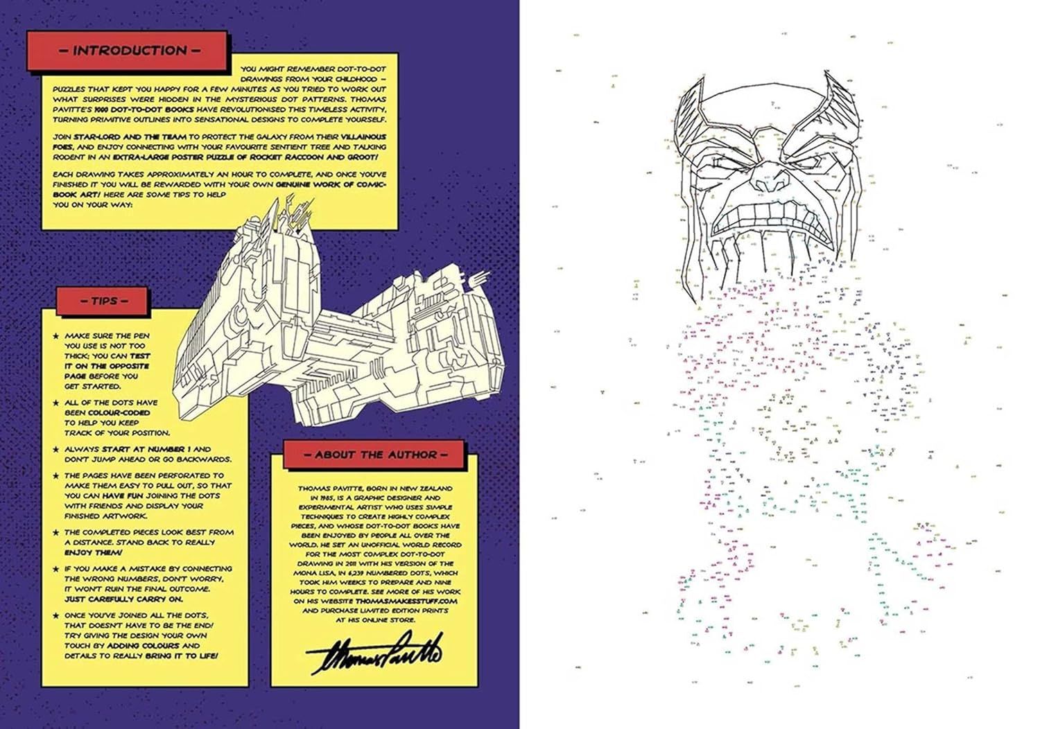 Marvel: Guardians of the Galaxy 1000 Dot-to-Dot Book by Thomas Pavitte - Reebelo US