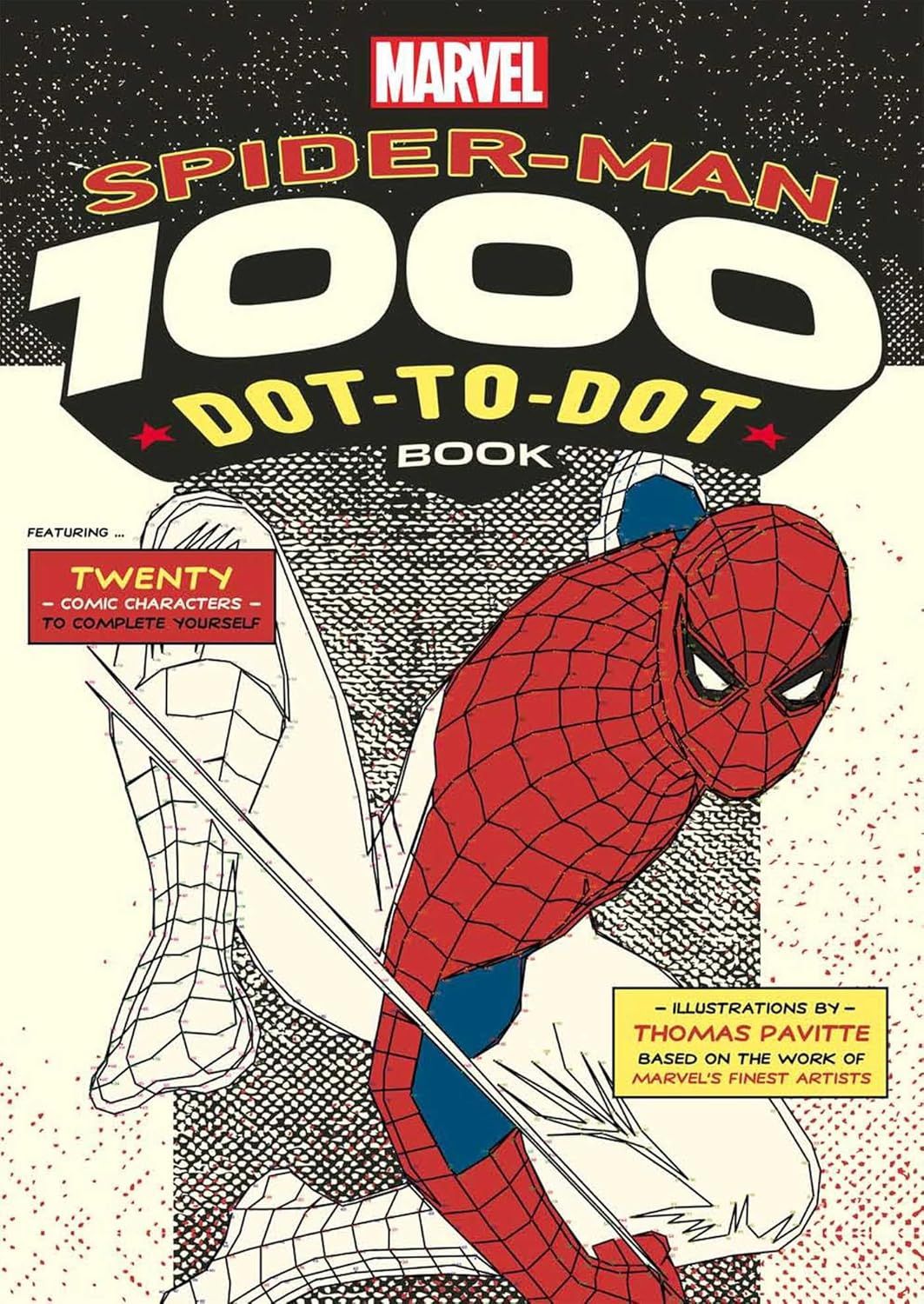 Marvel: Spider-Man1000 dot-to-dot book by Thoms Pavtte - Reebelo US