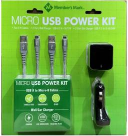 Refurbished Member's Mark Micro USB Power Kit - Reebelo US