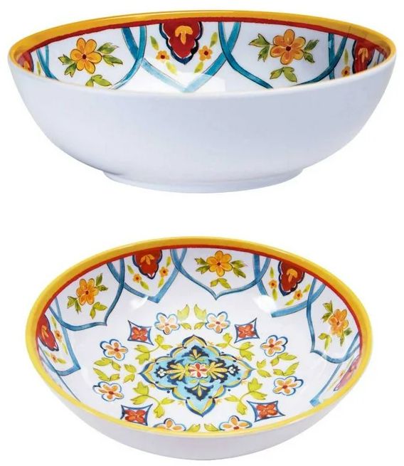 Member's Mark Tuscan Elegance Melamine Dinnerware (Set of 18) - Reebelo US