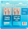 Member's Mark USB Charge & Sync Cables with Lightning Connector - Silver