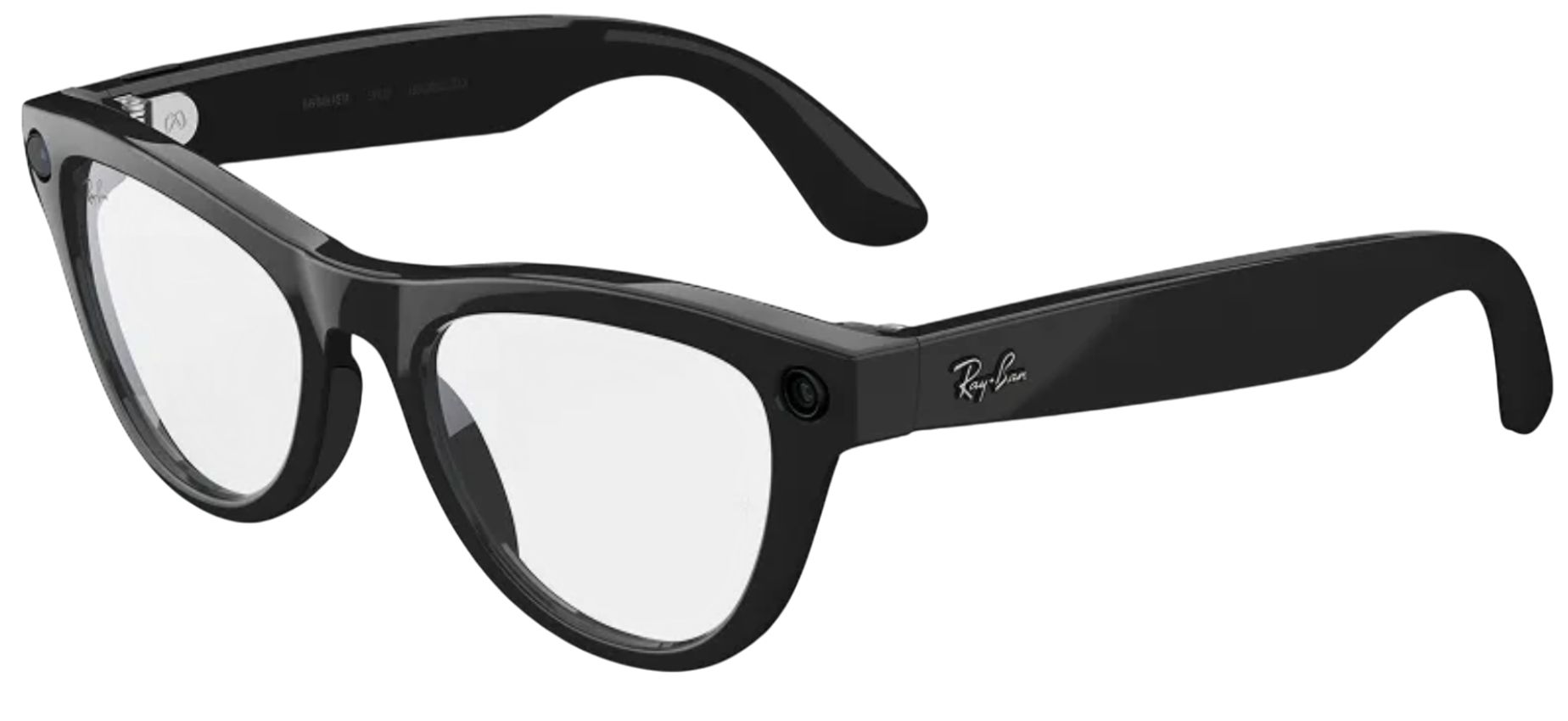 Meta Ray-Ban Meta Skyler (Gen 2) Smart Glasses - Shiny Black + Clear