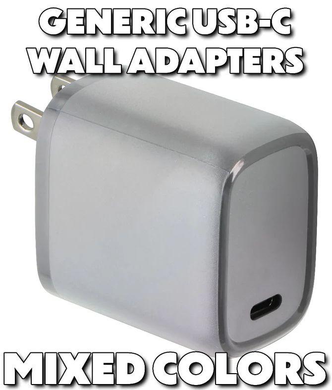 Refurbished Mixed/Generic USB-C Wall Charger / Travel Adapters (5V/3A and Up) - Reebelo US