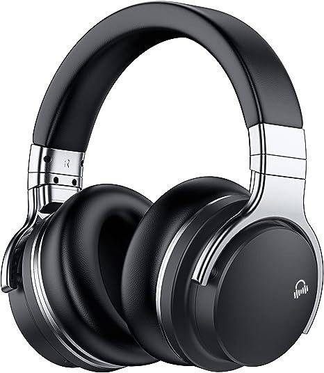 Refurbished Movssou E7 Active Noise Cancelling Wireless Over-Ear Headphones - Reebelo US
