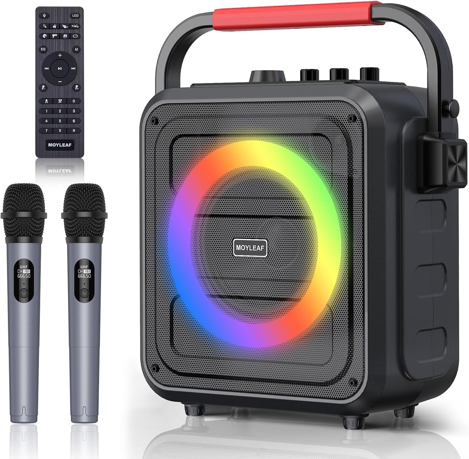 Refurbished Moyleaf K253 Karaoke Machine for Adults & Kids Bluetooth Karaoke Speaker - Reebelo US
