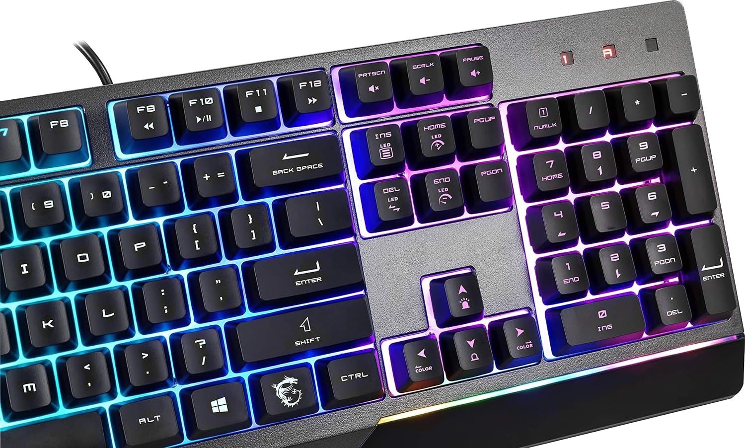Refurbished MSI Vigor GK30 USB Wired Gaming Keyboard with RGB Backlight - Reebelo US