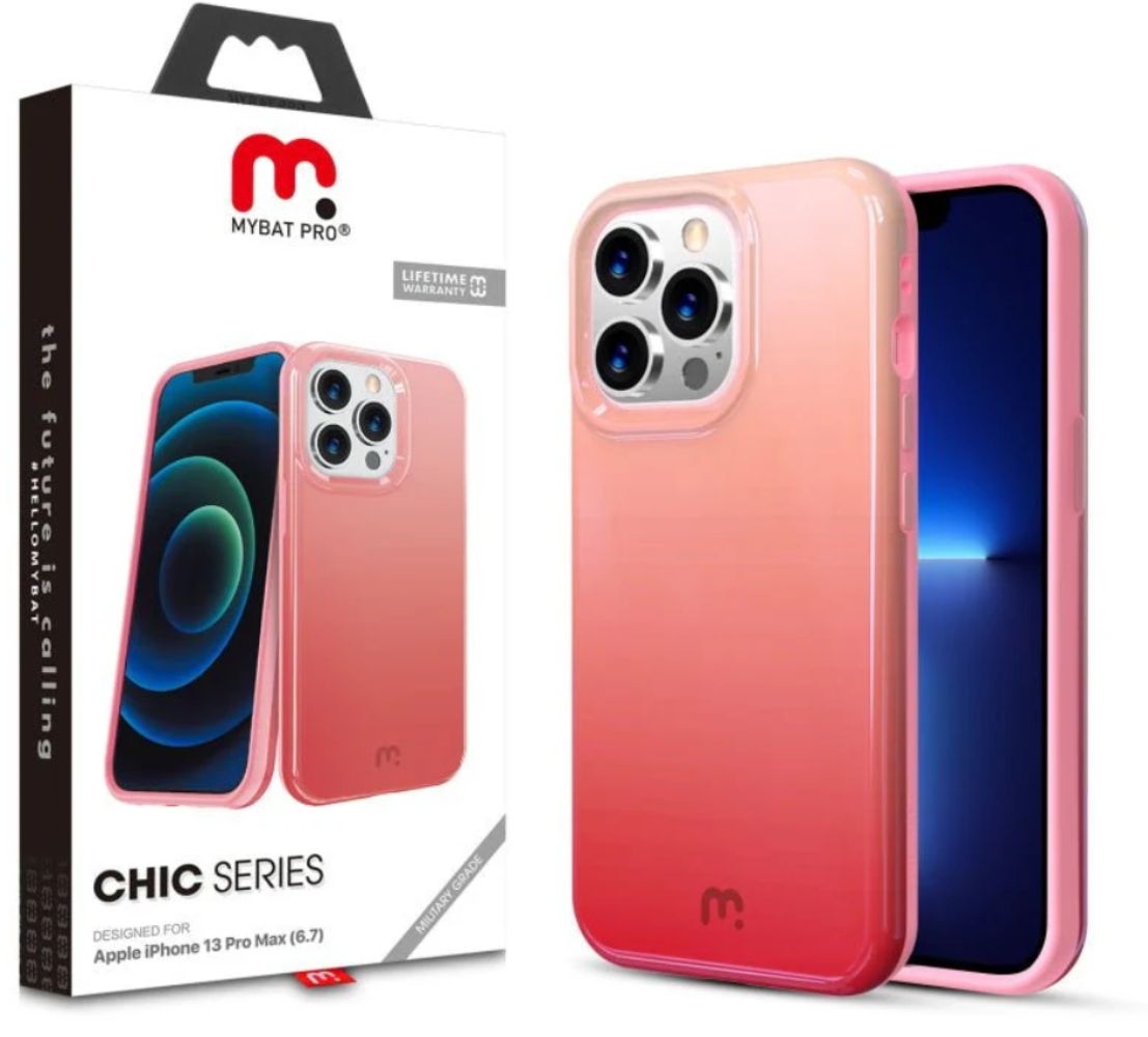 MyBat Pro MyBat Pro Chic Series Phone Case for iPhone 13 Pro Max - Bubblegum