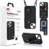 MyBat Pro Clutch Series Crossbody Wallet Phone Case for iPhone 15 Plus - Black - Brand New