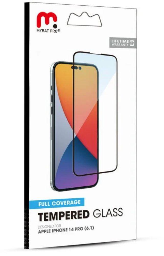 MyBat Pro Full Coverage Tempered Glass Screen Protector for iPhone 14 Pro - Reebelo US