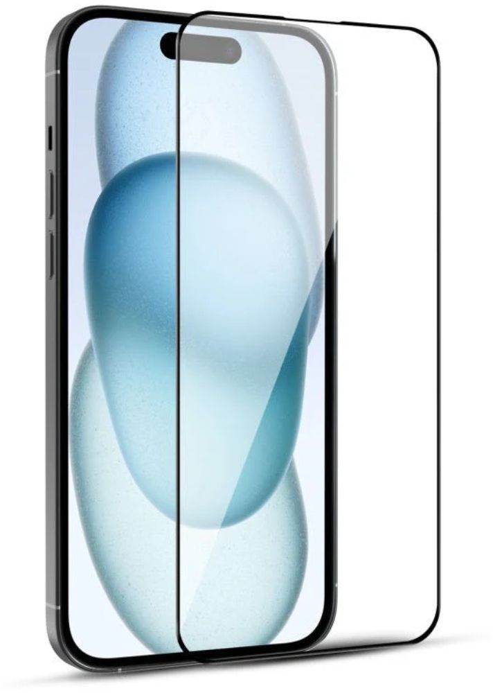 MyBat Pro Full Coverage Tempered Glass Screen Protector for iPhone 15 - Reebelo US