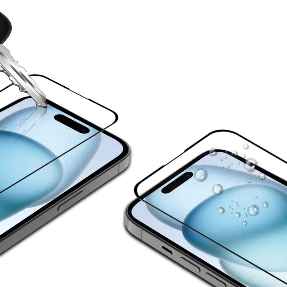 MyBat Pro Full Coverage Tempered Glass Screen Protector for iPhone 15 - Reebelo US