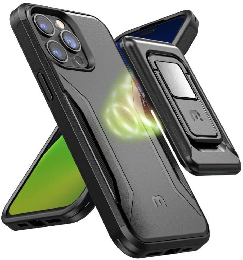 MyBat Pro Stealth Series Phone Case with MagKick for iPhone 14 Pro