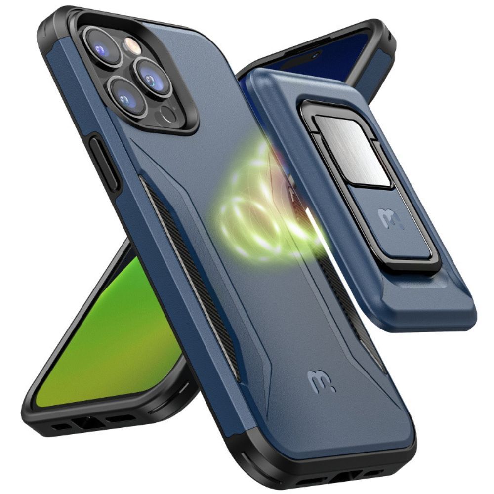 MyBat Pro Stealth Series Phone Case with MagKick for iPhone 14 Pro - Blue - Brand New